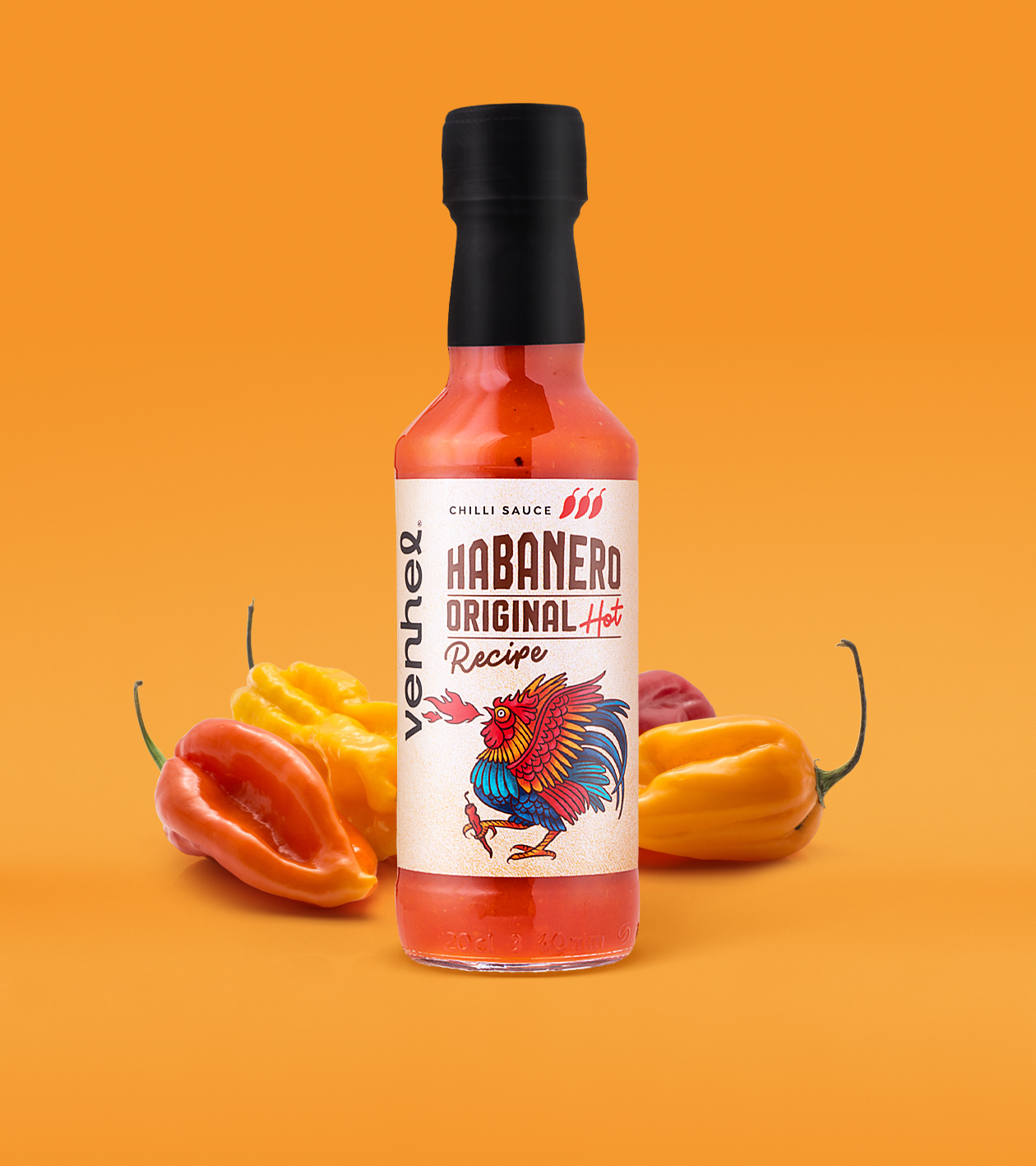 這款辣椒醬用噴火的公雞做為核心視覺(jué)(圖9)