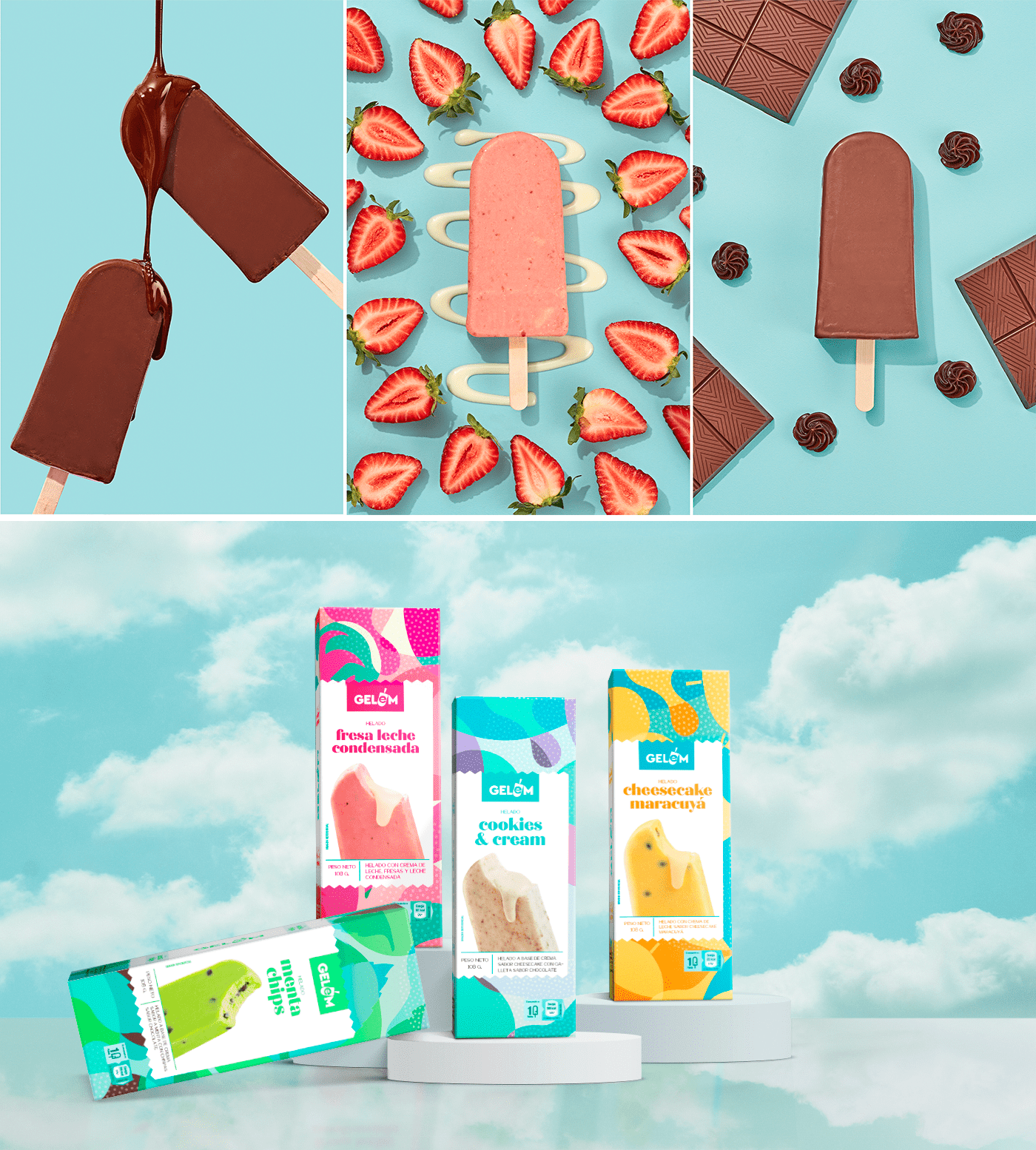 Gelem 秘魯手工冰淇淋品牌包裝設計(圖3)