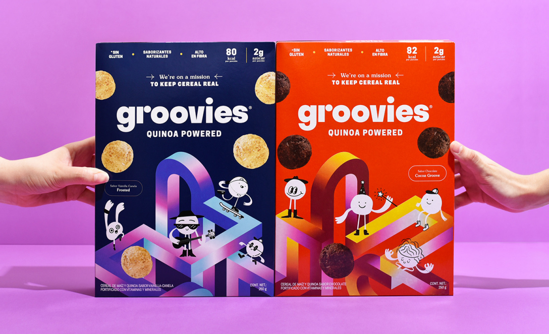 可愛(ài)的插圖在麥片包裝上這樣設(shè)計(jì)很有趣(圖1)