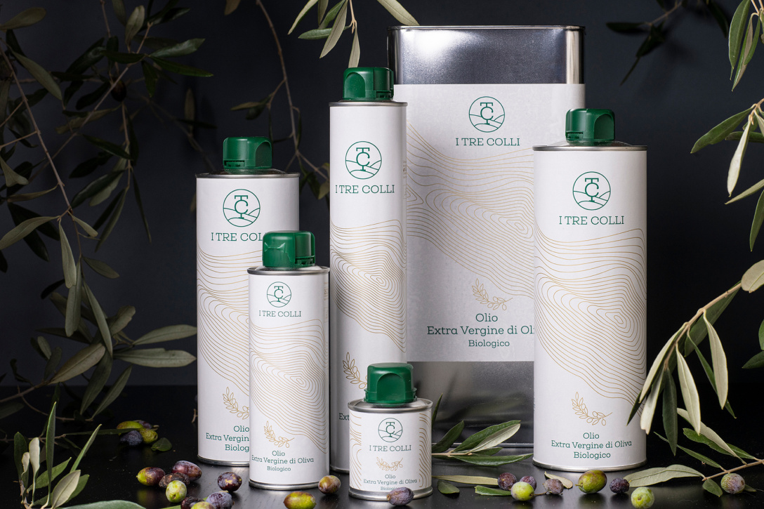 I TRE COLLI橄欖油包裝設(shè)計(jì)欣賞(圖1)