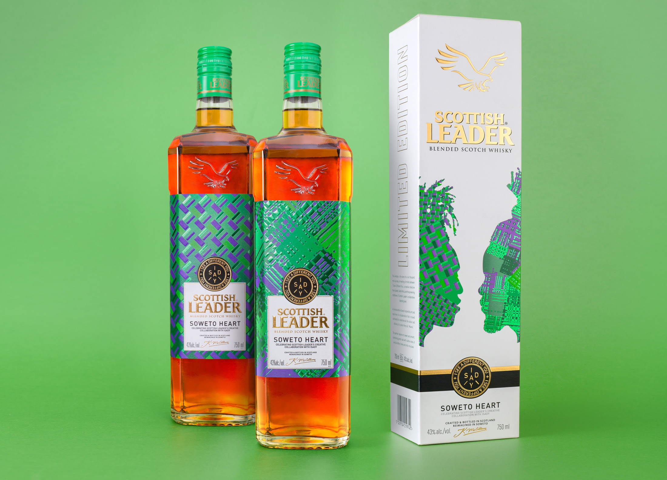 Scottish Leader威士忌限量版標(biāo)簽和禮品盒包裝設(shè)計(jì)這樣做(圖2)
