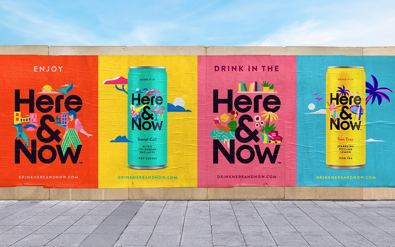 Here&Now系列冰茶和咖啡飲品創(chuàng)意包裝(圖4)