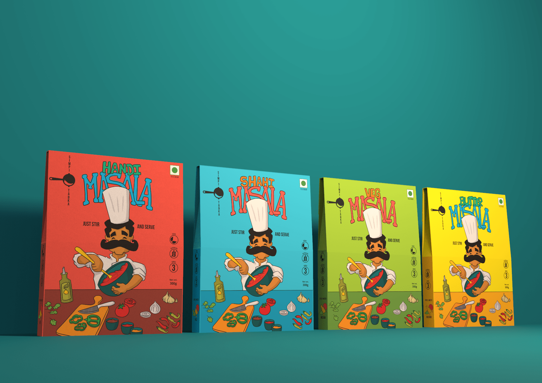 Simpli Tadka系列咖喱包裝設(shè)計(jì)欣賞(圖2) Simpli Tadka系列咖喱包裝設(shè)計(jì)欣賞(圖2)