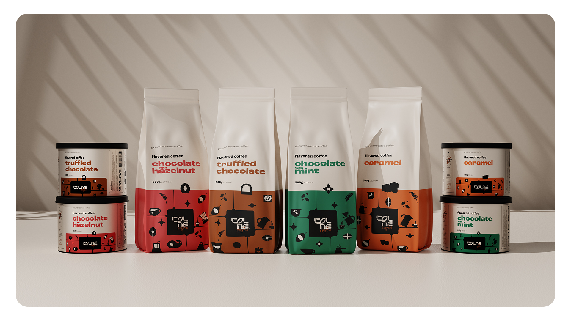 獨特的巧克力風(fēng)味咖啡包裝這樣設(shè)計(圖2)