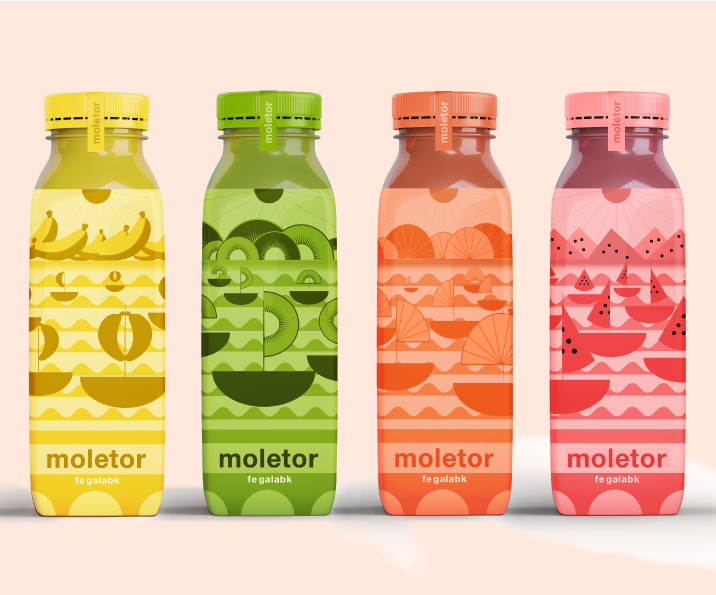 越南Moltor天然果汁飲料系列包裝設(shè)計(jì)(圖1)