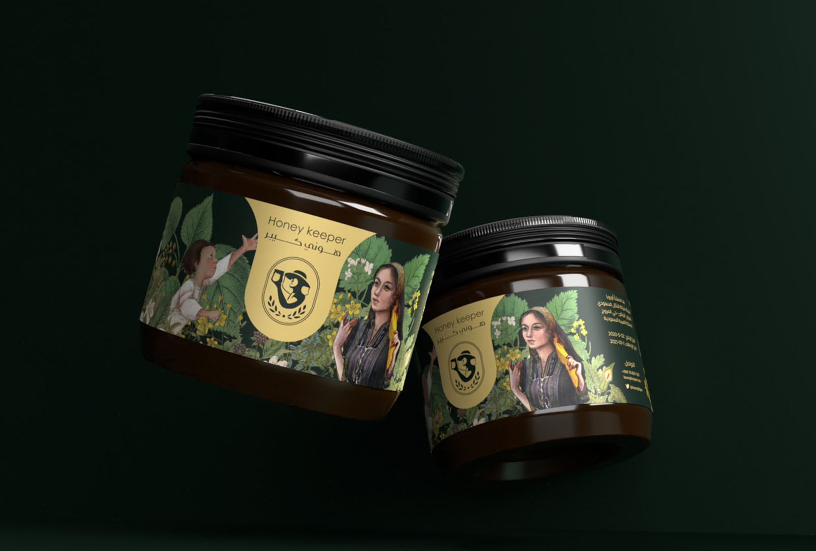 插畫在蜂蜜包裝設(shè)計(jì)上可以這樣運(yùn)用(圖1)
