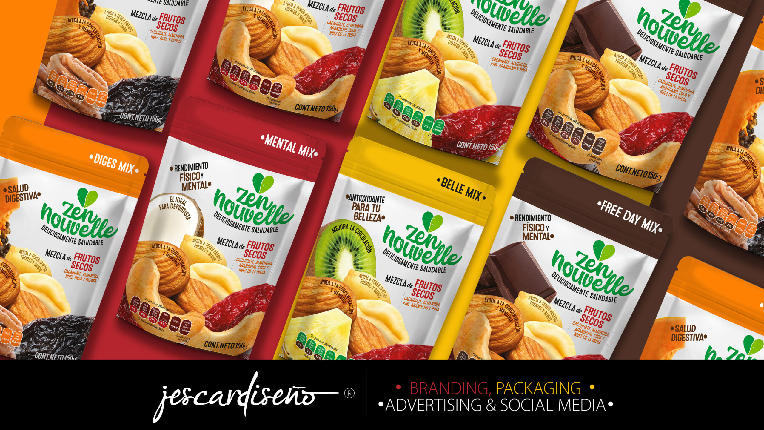 水果混合物零食袋包裝這樣設(shè)計很有吸引力(圖4)