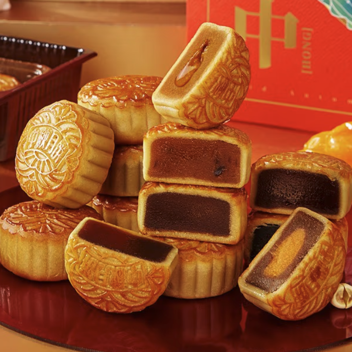 bi bi zan 比比贊 月滿中秋 廣式月餅 10餅8味 580g*2盒 禮盒裝包裝禮盒產(chǎn)品包裝創(chuàng)意設(shè)計欣賞(圖3)