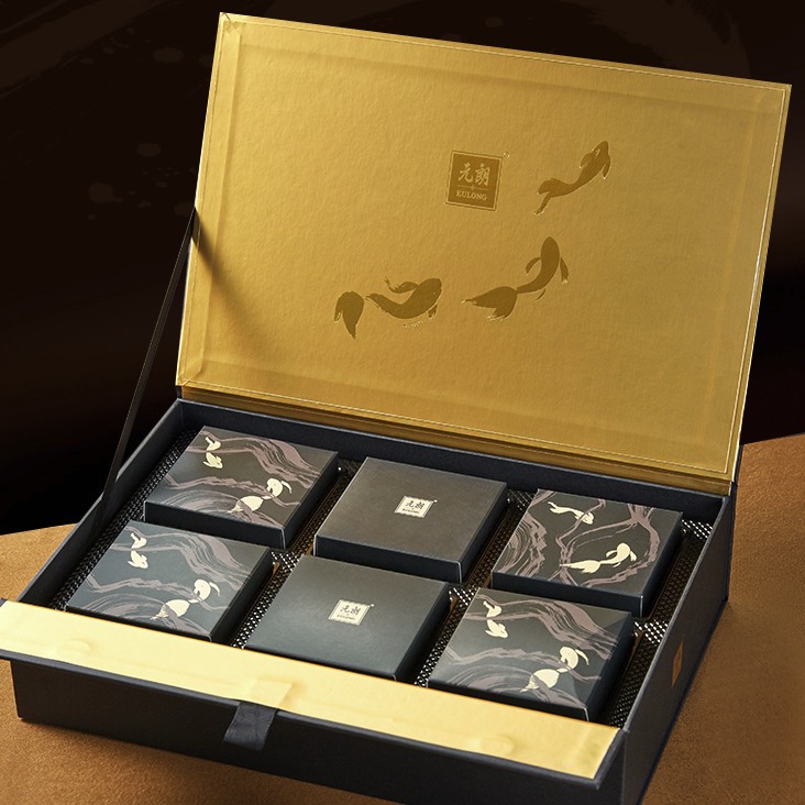 WING WAH 元朗榮華 月意風(fēng)華月餅 6餅3味 600g 禮盒裝包裝禮盒產(chǎn)品包裝創(chuàng)意設(shè)計(jì)欣賞(圖5)