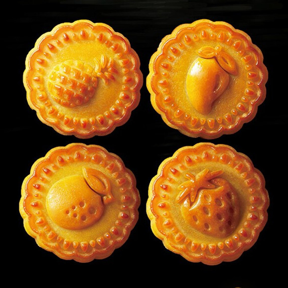 利口福 嶺南佳果廣式月餅禮盒 12餅4味  600g包裝禮盒產(chǎn)品包裝創(chuàng)意設(shè)計(jì)欣賞(圖3)