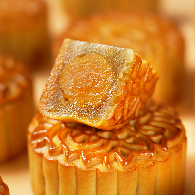 葡記 雙黃白蓮蓉廣式月餅 180g包裝禮盒產(chǎn)品包裝創(chuàng)意設計欣賞(圖5)