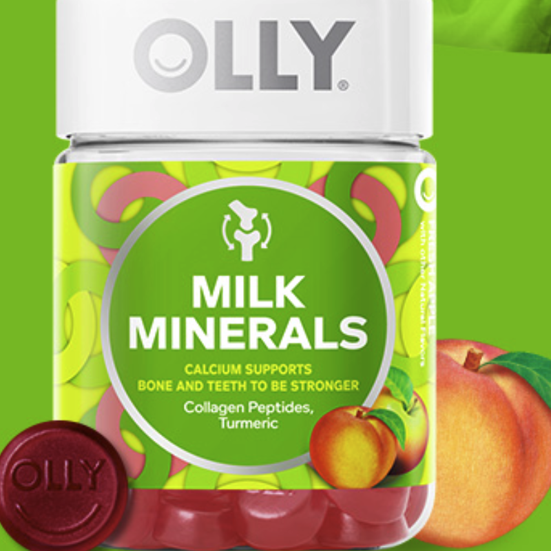 OLLY 強(qiáng)韌糖 蘋果桃子味 51粒保健產(chǎn)品包裝創(chuàng)意設(shè)計欣賞(圖4)