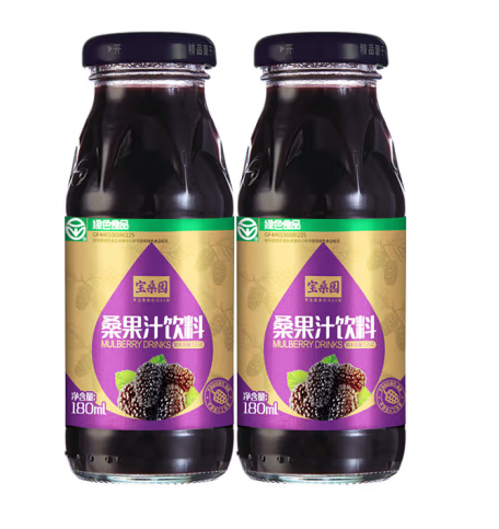 瓶裝桑葚汁飲料包裝設計作品欣賞(圖1)