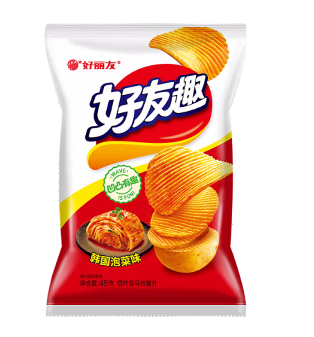 泡菜味薯片包裝袋設(shè)計(jì)作品欣賞(圖1)