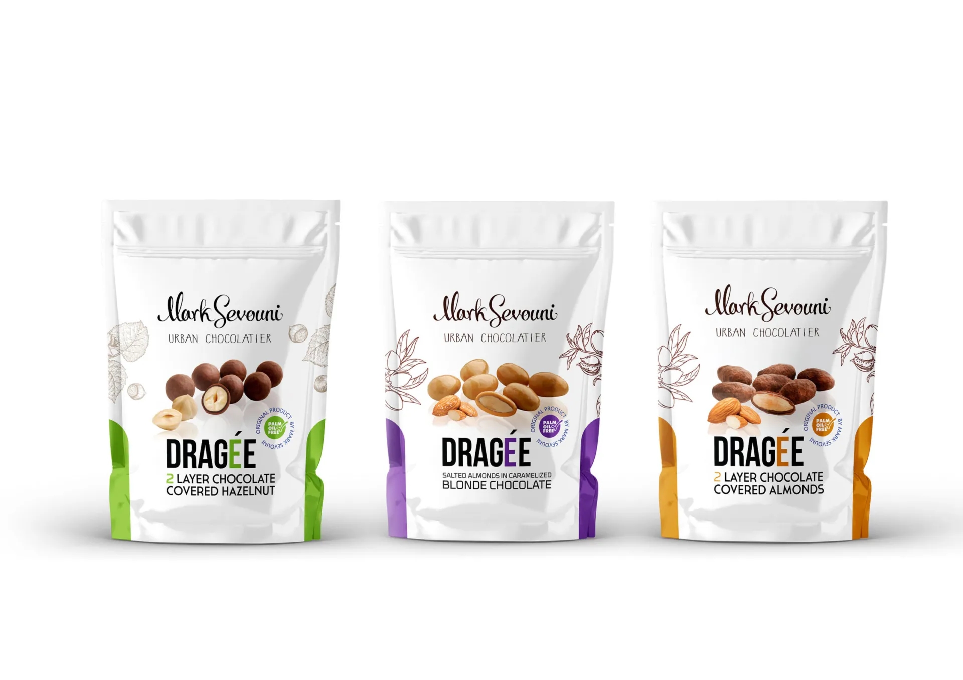 牛奶榛子巧克力零食包裝袋如何設計(圖1)