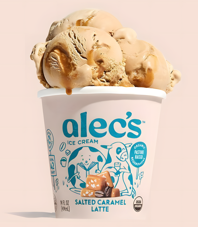 焦糖拿鐵冰淇淋包裝設(shè)計(jì)欣賞(圖1)