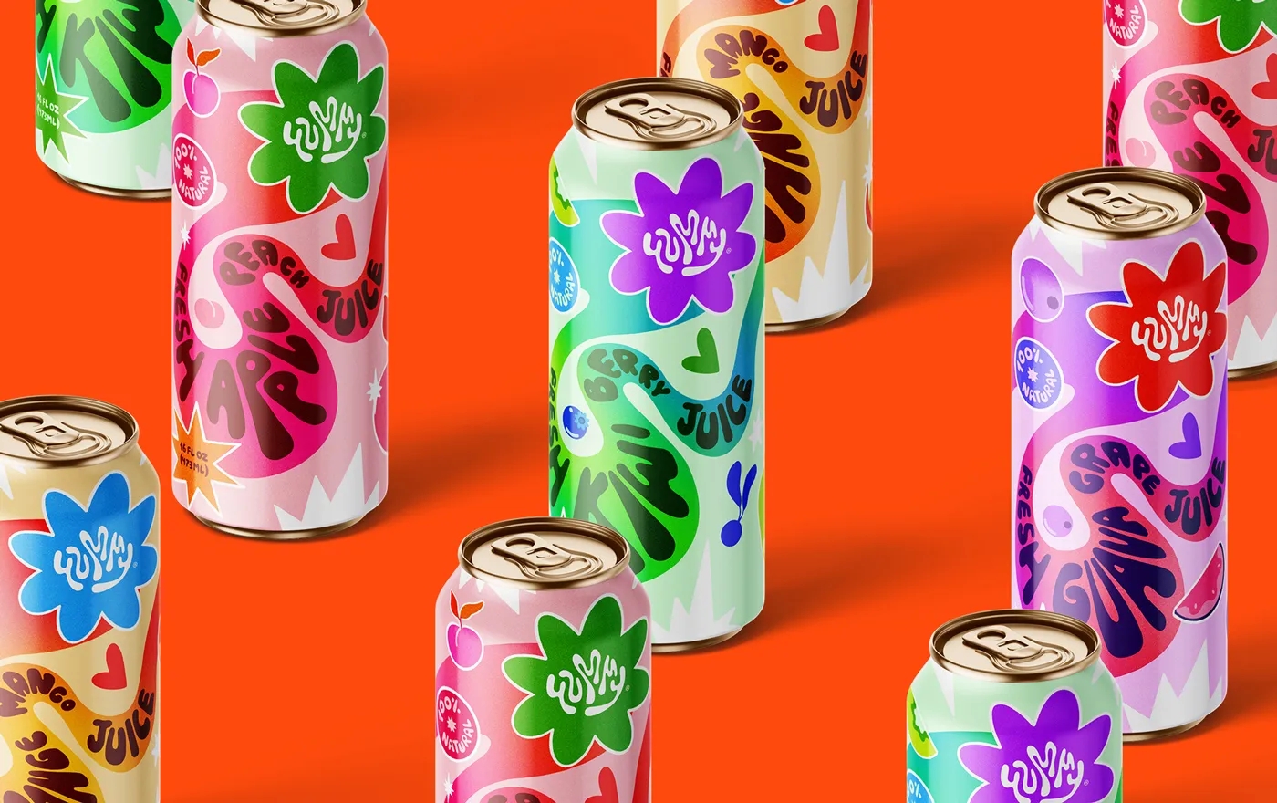 天然新鮮混合果汁包裝瓶設(shè)計欣賞(圖1)