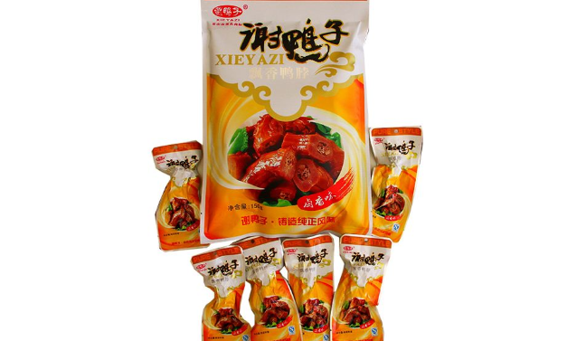 謝鴨子品牌logo與食品包裝設(shè)計欣賞(圖4)