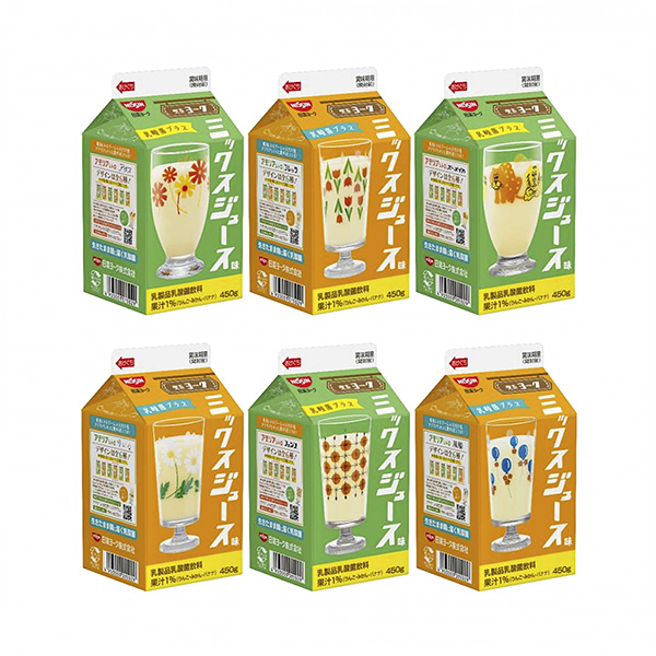 食品包裝設(shè)計(jì)欣賞混合果汁味乳酸菌加日清約克包裝設(shè)計(jì)欣賞(圖1)