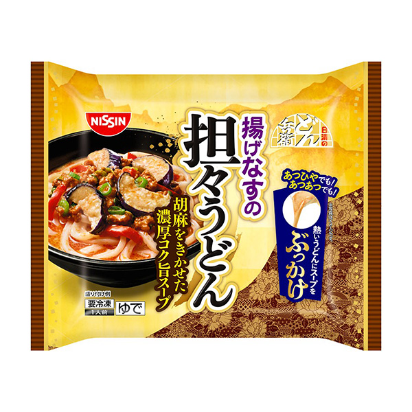 冷凍日清的烏冬兵衛(wèi)油炸豆腐擔(dān)烏冬面澆風(fēng)格日清食品冷凍包裝設(shè)計欣賞(圖1)