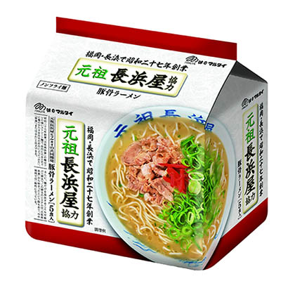 袋元祖長濱屋合作豬骨拉面餐馬耳他方便面包裝設(shè)計(圖1)