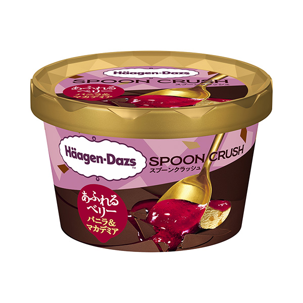 哈根達(dá)斯迷你杯SPOON CRUSH 溢出的漿果香草&amp;媽媽包裝設(shè)計(jì)欣賞(圖1)