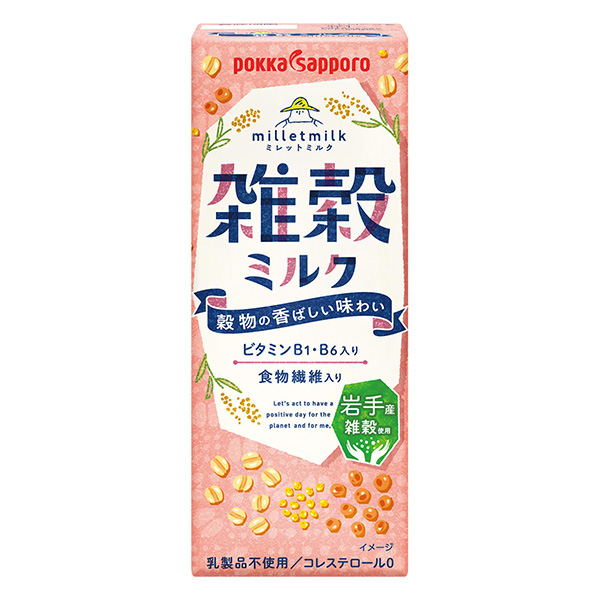 雜糧牛奶～milletmilk～包裝設(shè)計欣賞(圖1)
