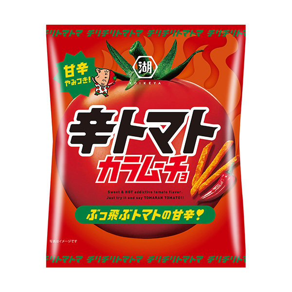 棒棒卡拉姆喬辣番茄湖池屋包裝設(shè)計(圖1)