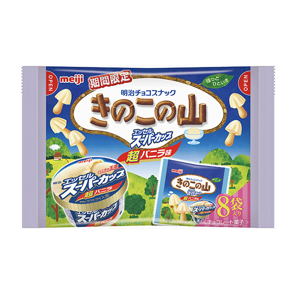 蘑菇山埃塞爾超級杯超香草味明治食品飲料包裝設(shè)計(圖1)