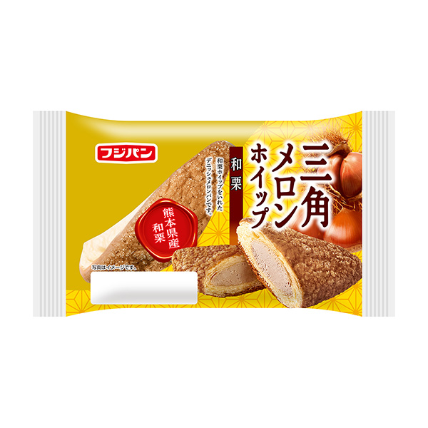 包裝設(shè)計(jì)欣賞三角甜瓜攪打＜和栗＞ (富士面包) (圖1)