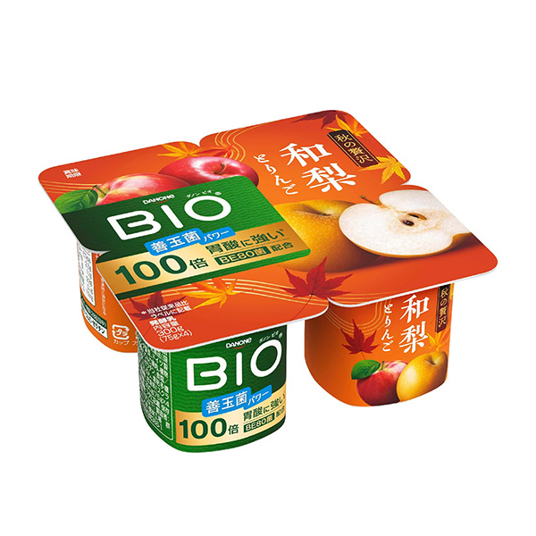 包裝設(shè)計欣賞達(dá)能酸奶＜和梨和蘋果＞ (達(dá)能日本) (圖1)